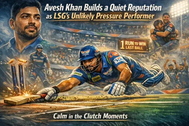 Avesh Khan Builds a Quiet Reputation as LSG's Unlikely Pressure Performer